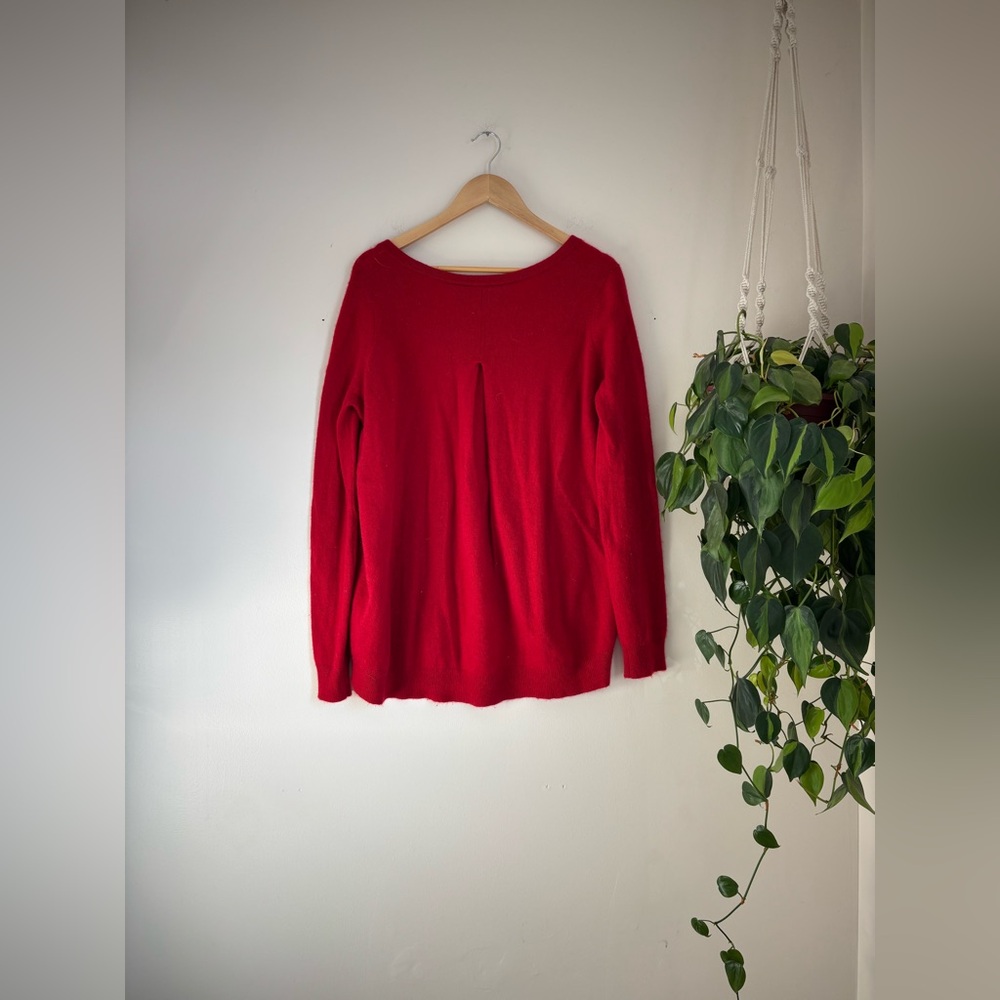 Rebecca Minkoff Cherry Red Cashmere Sweater - Picture 5 of 7